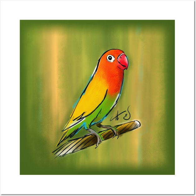 Fischer Lovebird Wall Art by ChrisPaulFarias